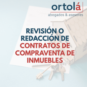 Revisión o redacción de contratos de compraventa de inmuebles